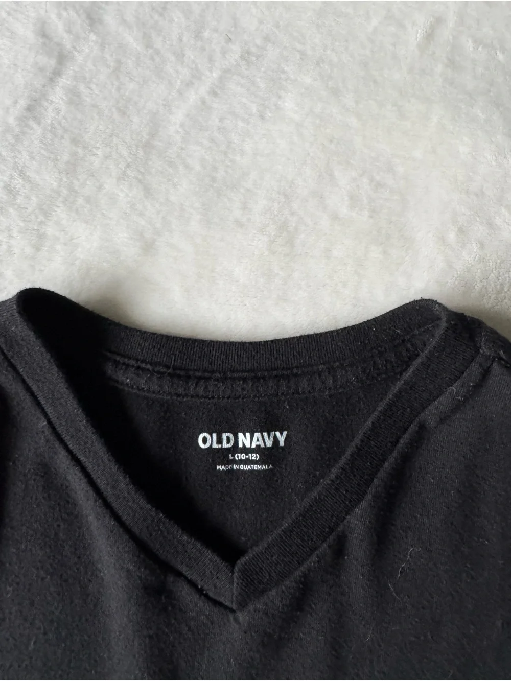Old Navy Black V-Neck Short Sleeve Tee